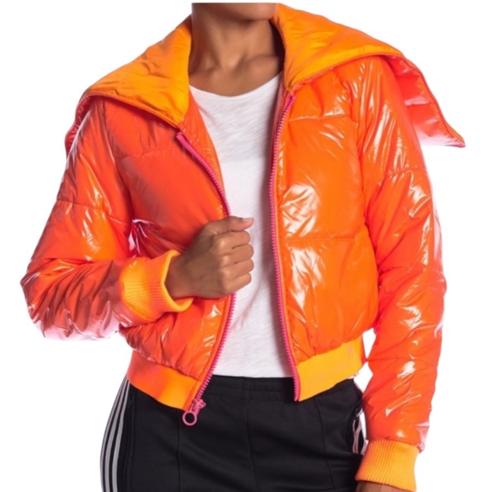 Stella McCartney X Adidas Orange Puffer Jacket S